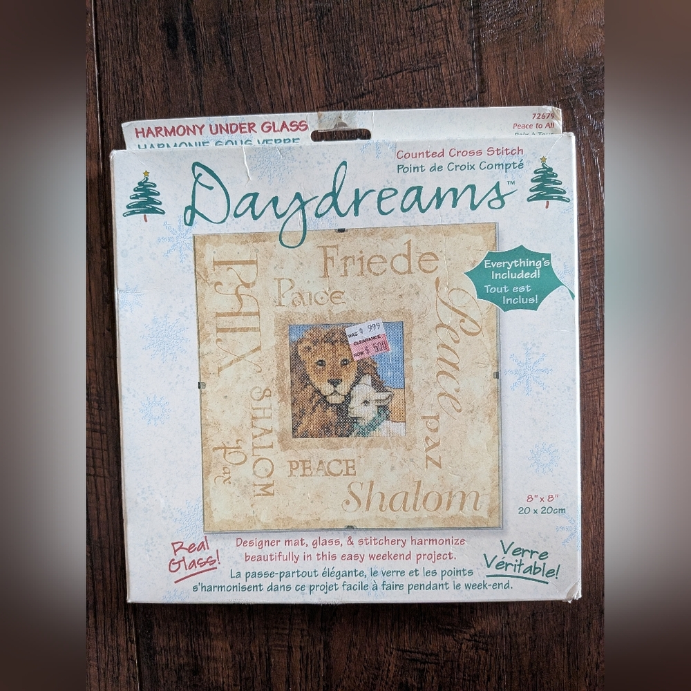 Daydreams Peace to All Counted Cross Stitch Harmony Under Glass 2000